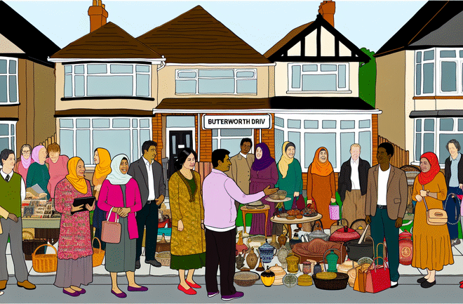 Treasure Hunt: Exploring a Weekend Yard Sale on Butterworth Drive