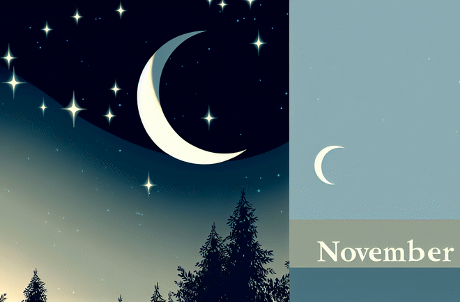 Glimpsing the Waning Crescent: November’s Celestial Charm