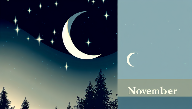 Glimpsing the Waning Crescent: November’s Celestial Charm